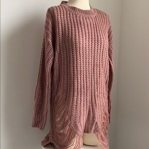 Distressed Knitted Dress - Small